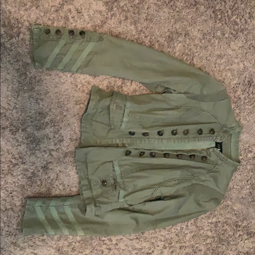 Green army jacket